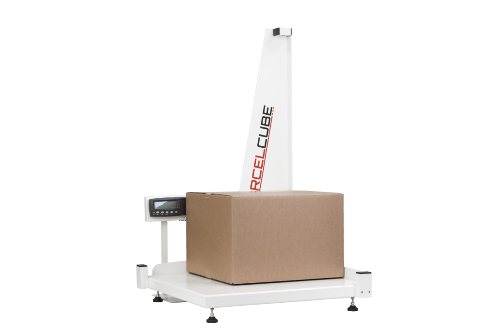 Parcelcube 900 measuring and weighing a box accurately