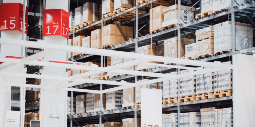 warehouse with parcels