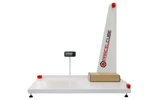 Parcelcube 1000 measuring and weighing a box with high accuracy